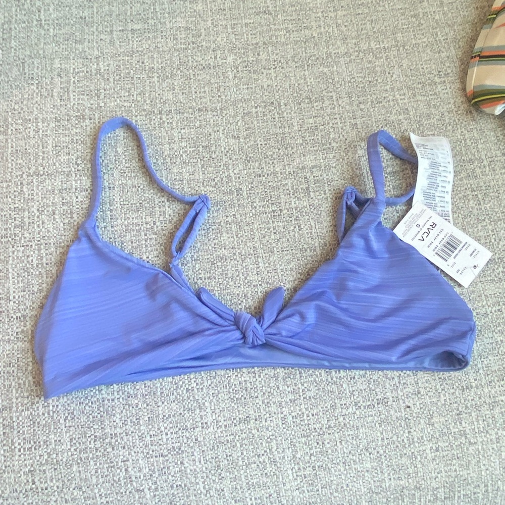 RVCA Lavender Bikini Top with Knot